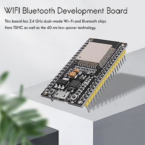 ESP32 Nodemcu Modul WLAN WiFi Dev Kit C Utvecklingskort Med CP2102 Kompatibel För
