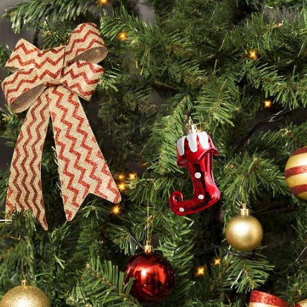 2 Juletrekugler i plast Juletre-dekor Julekuler Ornamenter Juletre-dekor Støvler/2