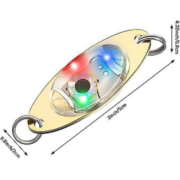 10 st LED-fiskedrag Blinkande Skedar Under Blink Halibut Blink Trolling Djuphavsfiske I