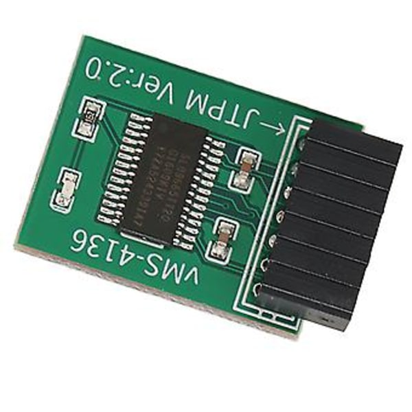 Pin LPC Modul, TPM 2.0 Modul LPC TP Sikkerhetsmodul TP Krypteringsmodul Ultra Responsiv