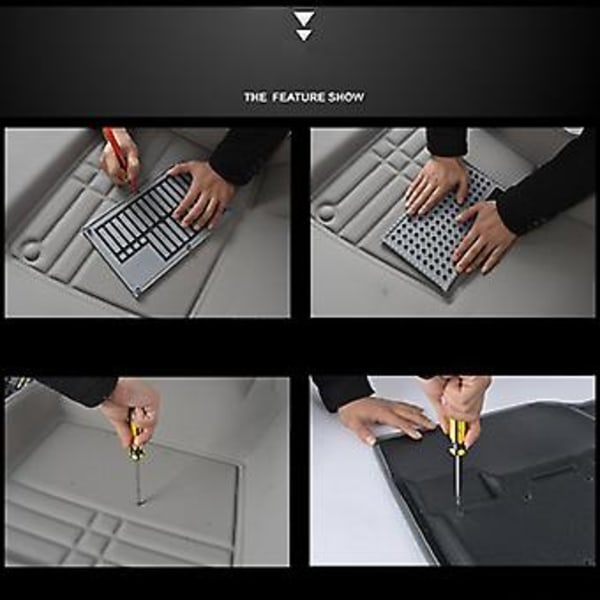 Automatisk Indvendig Gulv PVC Dækpude 23x15cm Skridsikker Fodmåtte