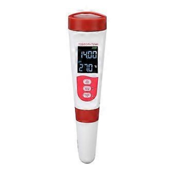 Vedenlaadun testaaja 4 in 1 Ph Tds Ec Temp Vedenlaadun ilmaisin uima-altaalle Juomavedelle Akvaario Hydroponinen