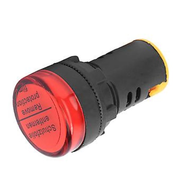 10 stk. BERM LED Strømindikator Lys PC Flammehæmmende Skal 22 mm Diameter 110V AD16-22D/S Rød