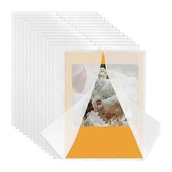 100 stk. Vellum Jakker til 5x7 Invitationer, Præ-foldede Vellum Omslag, Bryllups Fødselsdags Invitation Vellum Papir, Bryllup