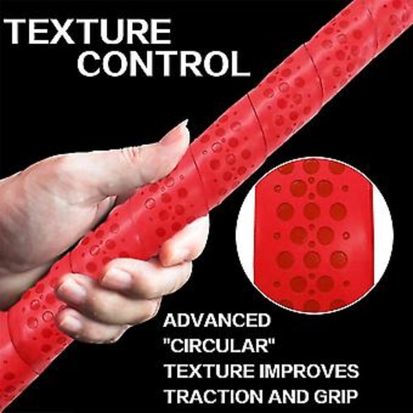 2 stk. Golf Grip Pure Håndlavede Standard Golf Grips Putter Grips Til Golf Grips Standard Rød