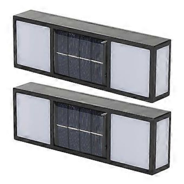 Utendørslys, 2 Sett Solcelle Vegglampe Utendørs Solcelle Vegglampe Slående Utseende
