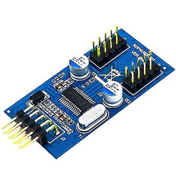 9-pins USB Header Hane 1 Till 2 Hona Förlängningssplitter Kabelkontakt Adapter USB Hub Förlängning Bil