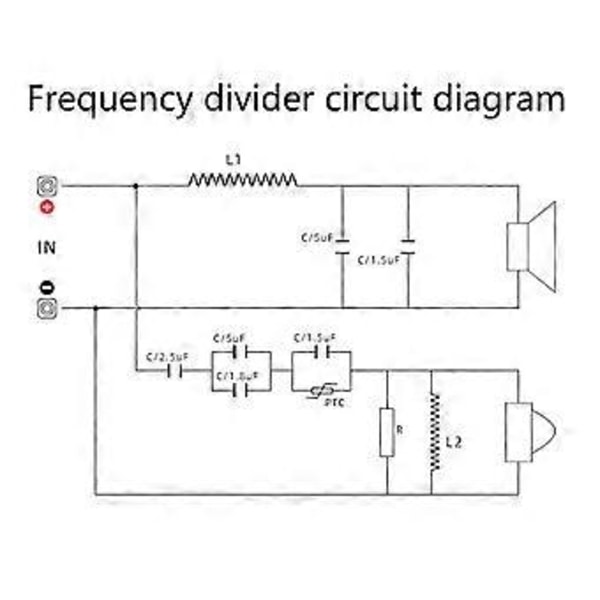 2-vejs Audio Højttaler Delefilter Diskant+Bas Frekvensdeler Delefiltre Højttalerfiltre DIY Til Hjemmebiograf