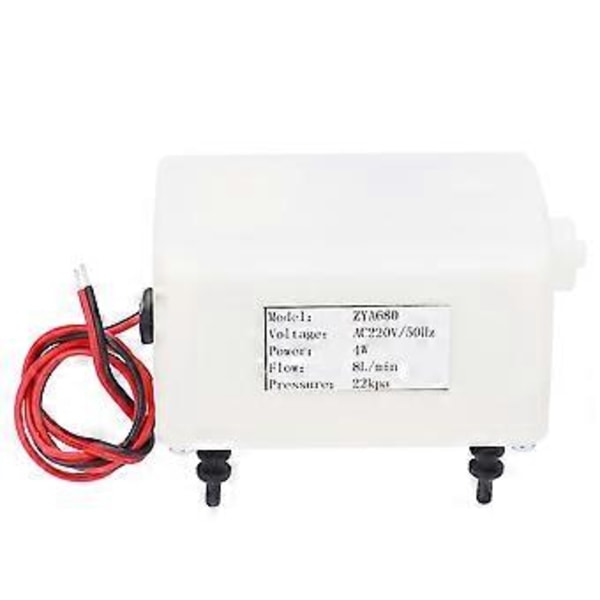 ZYA680 Mini Luftpump Ultra Tyst 4W 68L/min 1525kpa AC DC Elektrisk Inflator AC220V