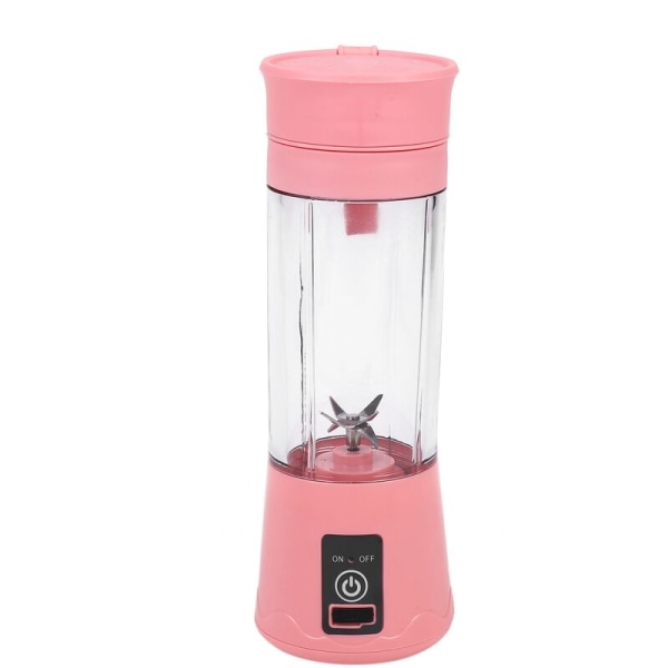 USB Oppladbar Blender 380Ml 6 Blad Frukt Juicer Flaske Kopp Saft Sitron Frukt Grønnsak Smoothie Press Reamers
