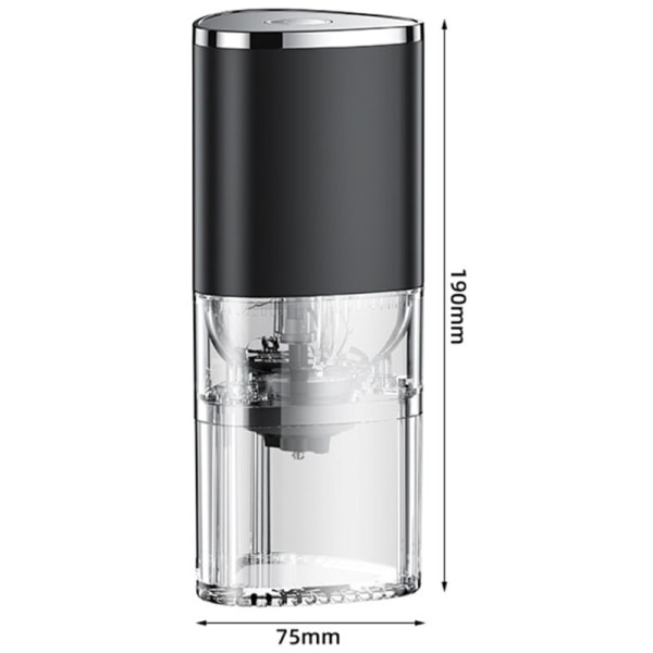 Bærbar Elektrisk Kaffekværn Mini Kaffebønne Grinder Aftagelig USB Opladning Kaffebønne Grinder Hvid