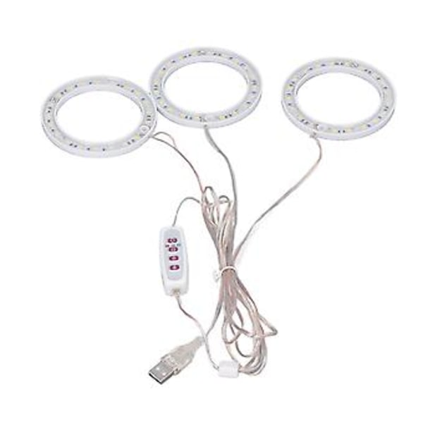 Pyöreä kasvivalo, LED-kasvivalot USB-kasvivalo Vankka suorituskyky