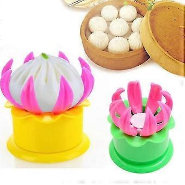 2 stk. Baozi Maker Bao Steamer Dumpling Maker Baozi Form Tilfældig Farve