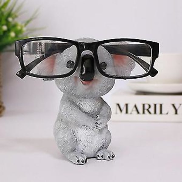 Koala Figuriinit Eläin Pystyt Resin Lasiteline Kynä Aurinkolasiteline Säiliö Työpöydälle Kotiin