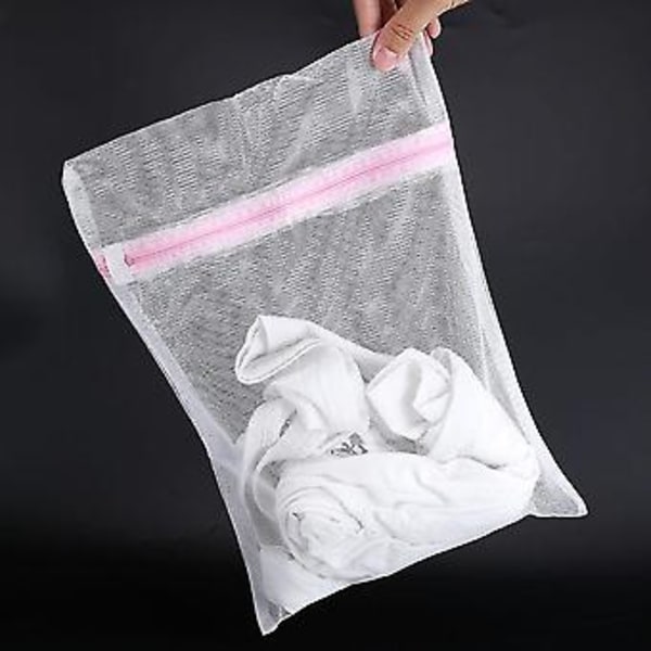 Vaskepose med glidelås for undertøy, vaskemaskin, nettingposer for klær, sokker, BH, undertøy (50*60cm #2)