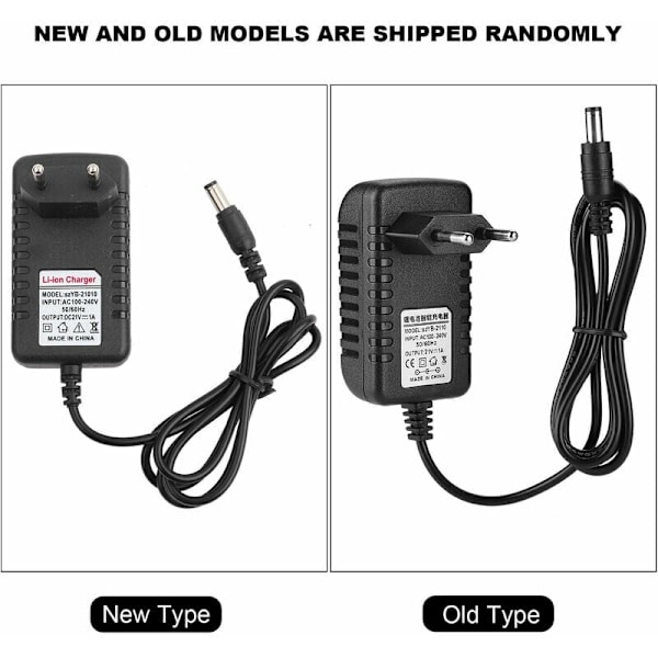 Lithium-batteri-opladeradapter, erstatningsstrømadapter 100-240V 50HZ/60HZ 21V/1A tyk kobberkerne Li-ION-opladeradapter (EU-stik)