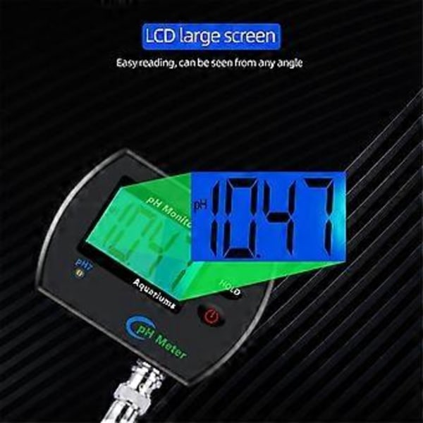 Digitalt pH-meter Akvarium Drikkevand Online pH-monitor Professionel Nøjagtig Vandkvalitetstester EU-stik