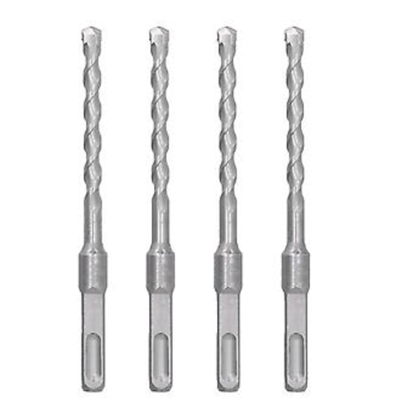 4 stk. Hammer Bor Stærk Holdbar Effektiv Praktisk Firkantet Skaft Bor 8*160mm