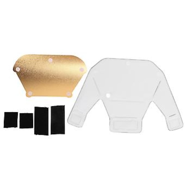 Universellt Ljusdiffusorkit med 3 Färger Silver Guld Vit Reflektor för Kamerablixt