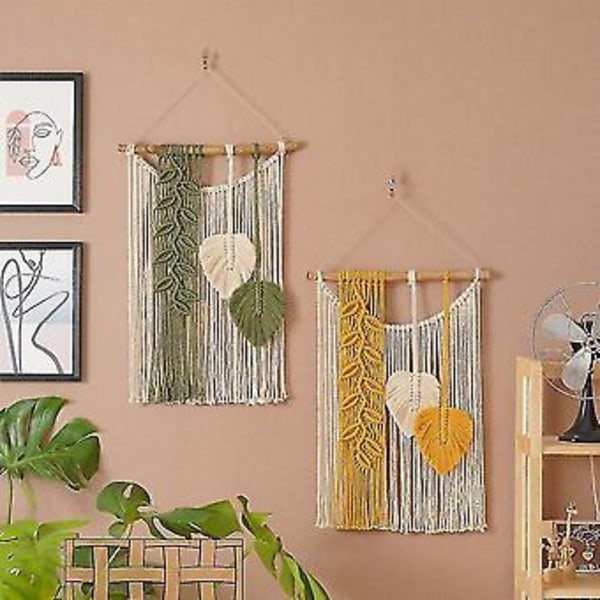 Makramé Väggdekor Boho Väggkonst Barnrum Väggdekor Estetisk Heminredning Chic Dekor Gallerivägg Xm