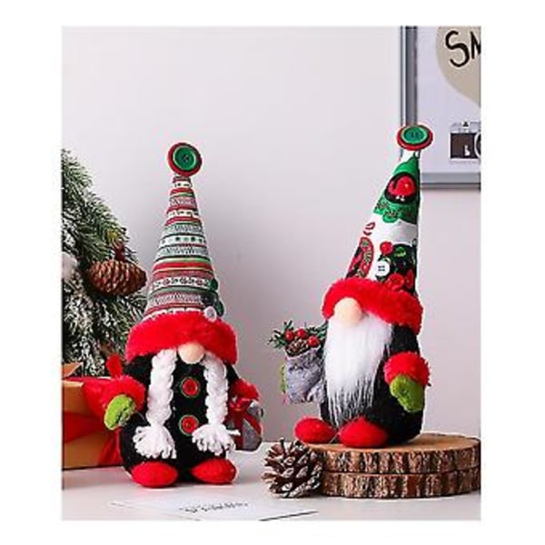 Nyårs R -dimensionell Ansiktslös Docka Råtta Julleksaker Tomte Gnome Prydnader(b)