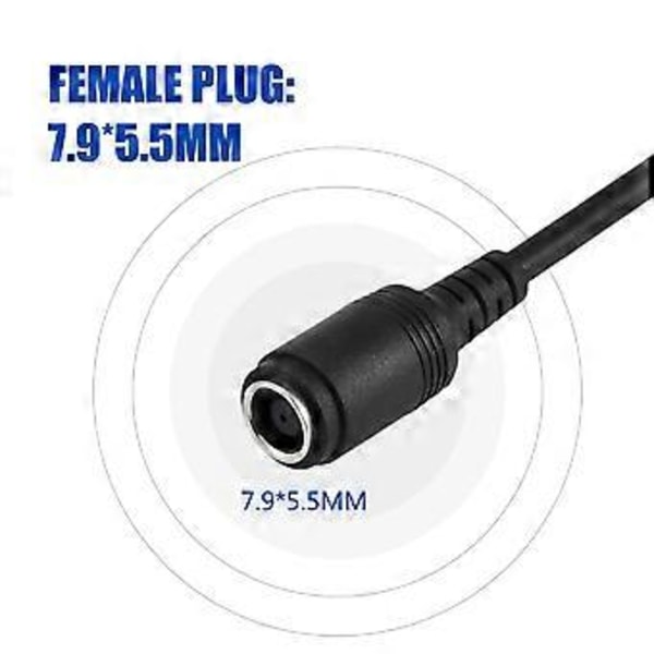 5st AC Laddare Strömförsörjning Adapter Konverteringskabel För Lenovo ThinkPad T440S-T440 Svart