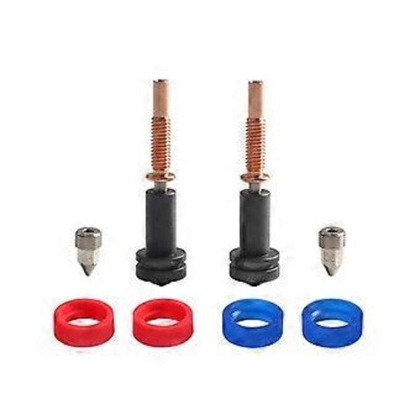 Högflödesmunstycken 0,4 mm/0,6 mm för Hotend Extruder Härdat stål/Koppar/Titanium /TC4 Material för Hotends