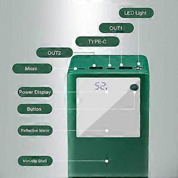 16 stk 18650 Batteriholderboks Sveisefri Oppbevaringsboks DIY Power Bank for Case Q