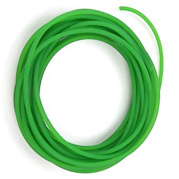 Grönt PU Polyuretan Rundrem med Grov Yta för Drivtransmission (4mm*10m)