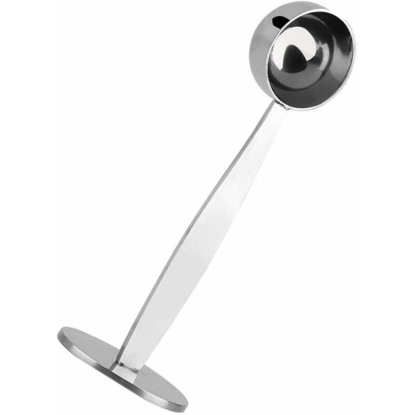 2-i-1 kaffeskeholder kaffemåleske espressopresser rustfrit stål kaffeske måle- og tampeske