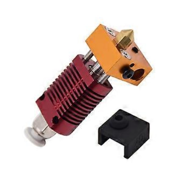 3D Printer Del til Ender3 Hotend Samlet Ekstrudersæt 0,4 mm Dyser Aluminium Varmeblok til Ender3 3D Printer