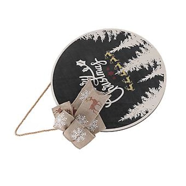 Juldagsskylt, Juldagsskylt med rosett, Juldörrskylt, Julhängande skylt, Modern innovation