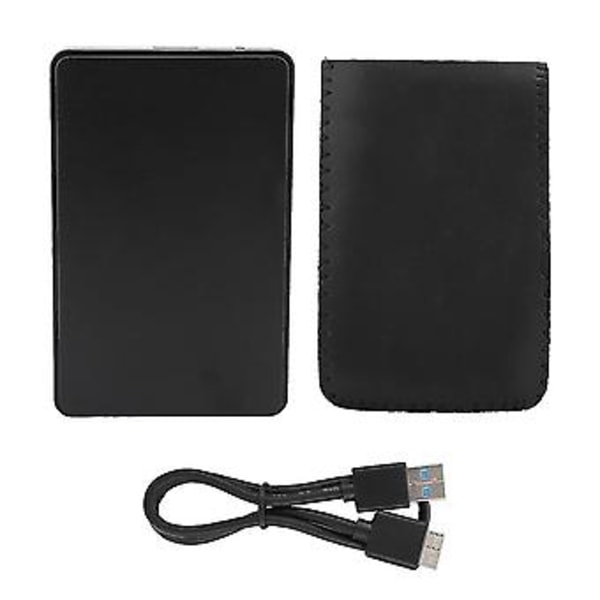 W25Q730M 2.5'' USB3.0 SATA Mobilt Hårddiskbox Chassi HDD-kabinett Skruvfri Support 2TB (Svart)