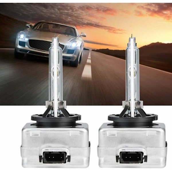 ,2 kpl D3S 6000K 35W rautapidin Xenon-lamppu HID:lle Pitkä käyttöikä Erittäin kirkas