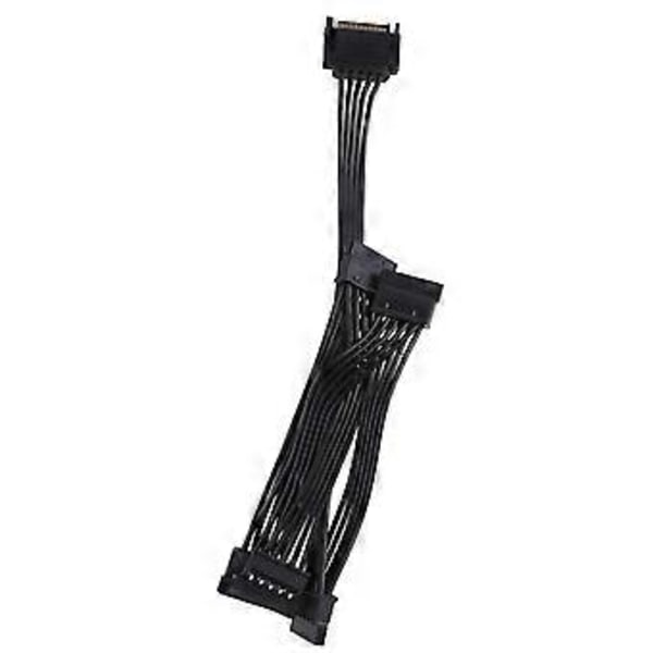 Toimistorakennuksen palvelimen kiintolevyn virtajohdon jatkokaapeli 15Pin SATA-sovitinkaapeli 18AWG-johdon jatkokaapeli