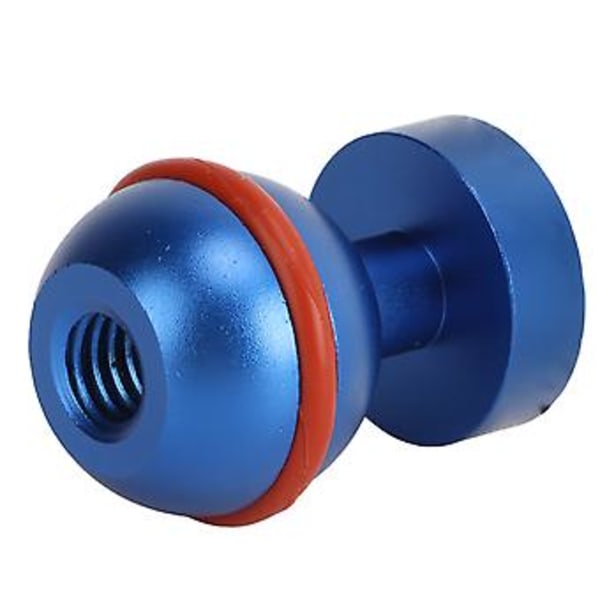 Dykkelampe Kulehode Aluminium Legering Hardt Belegg Anodisering Liten Lett Holdbar Dykkerlykt Kulehode Blå