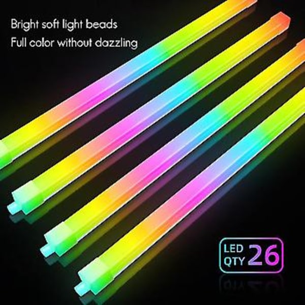 F300 Chassis Lys Bar 3pinx2+4pin 5v Argb Desktop Computer Chassis Ambient Lys Dekorativ Led L