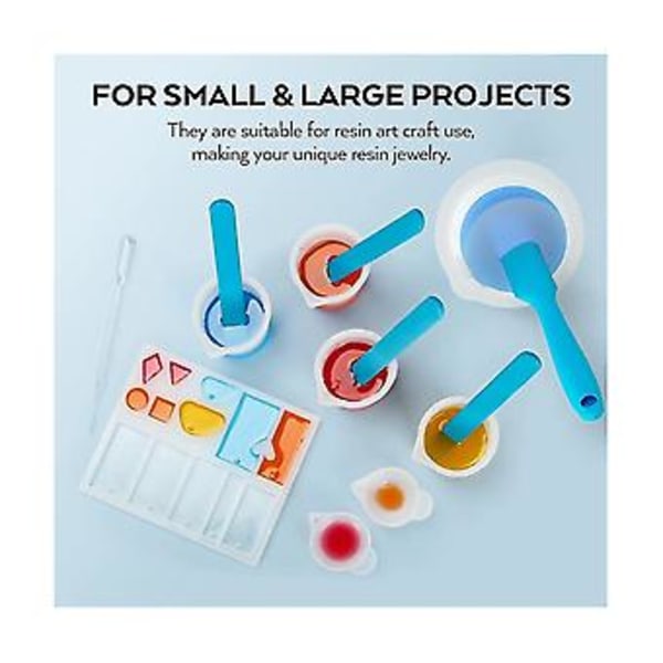 Silikon Epoxy Resin Måle S Verktøysett Med Røre Finr Beskyttelse For Resin Ng Smykker