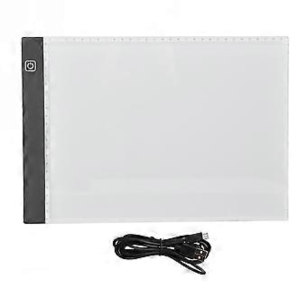 Dimbar tegneplate med nivåer, 5V USB A4 Kopieringsbrett Lysguide Kopieringsbrett Robust konstruksjon