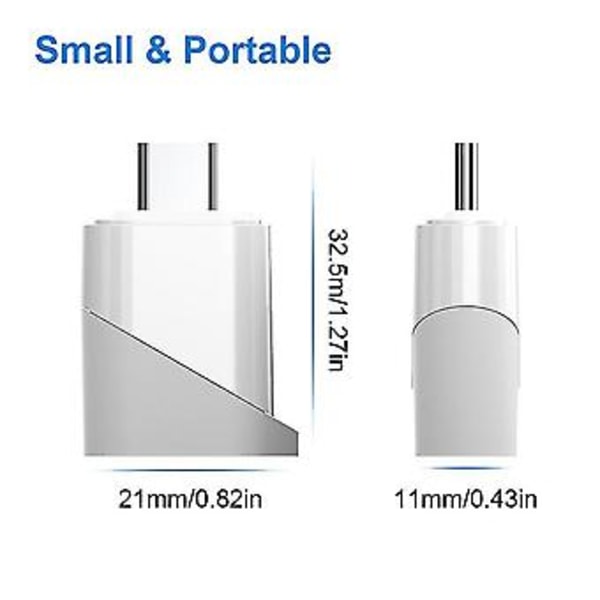 Usb C Tf-kortläsare, Typ C till Tf Micro-sd-kortläsare
