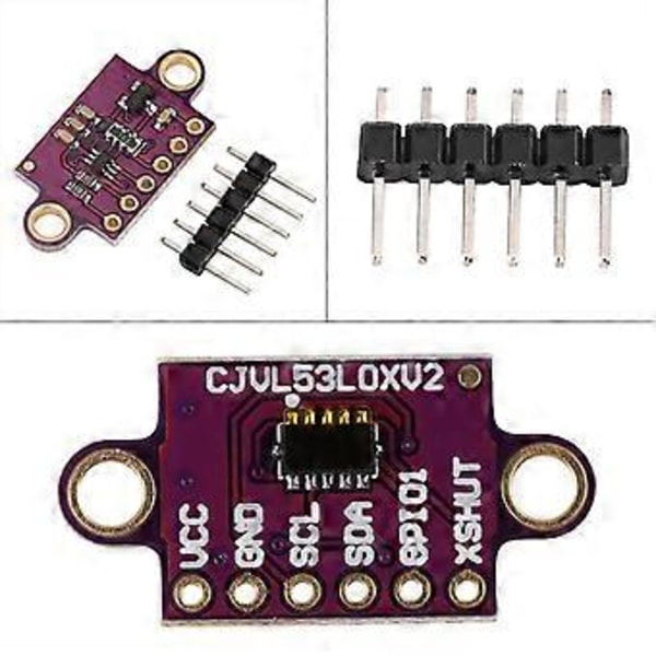 GY-VL53L0XV2 Lentoajan ToF Laser Etäisyysmittausanturi Etäisyysmoduuli I2C IIC