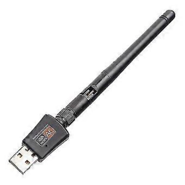 USB Trådløst Nettverkskort, WiFi Bluetooth USB Adapter For PC Trådløs Dongle 600Mbps Dual Band 2.4G/5.8G USB Wifi Adapter Wifi Dongle Wifi Mottaker For