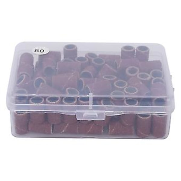 100 st Nagel Slipband Pedikyr Manikyr Polering Ta Bort Död Hud Nagelborrband 80#