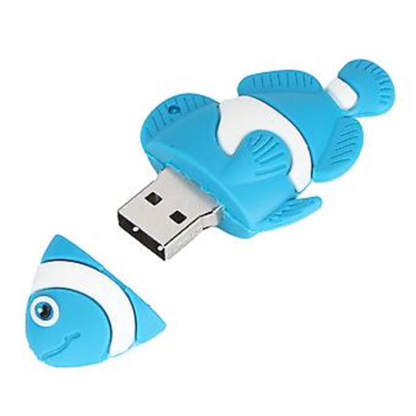 Muistitikku, Sarjakuva U-levy Sininen USB-muistitikku Maksimoitu tehokkuus