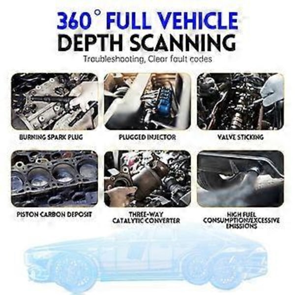 FD10 OBD2 Bilscanner Felkodsläsare Rensa Fel OBD Diagnostikverktyg för IOS Android Bluetooth 5.1 Kontrollera Motorlampa