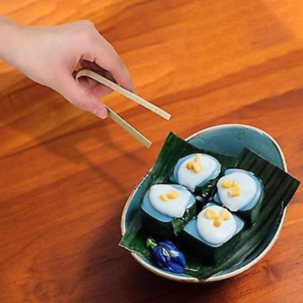80 stk Mini Bambus Brødklyper 4 Tommer Toastklyper Matservering