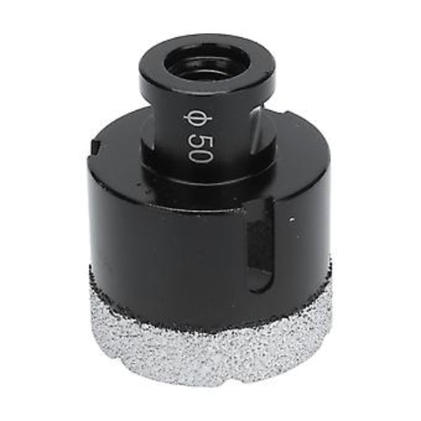 Vakuumloddet Diamant Borekrone Bor Hul Sav Åbner til Marmor M14 Sort 50mm