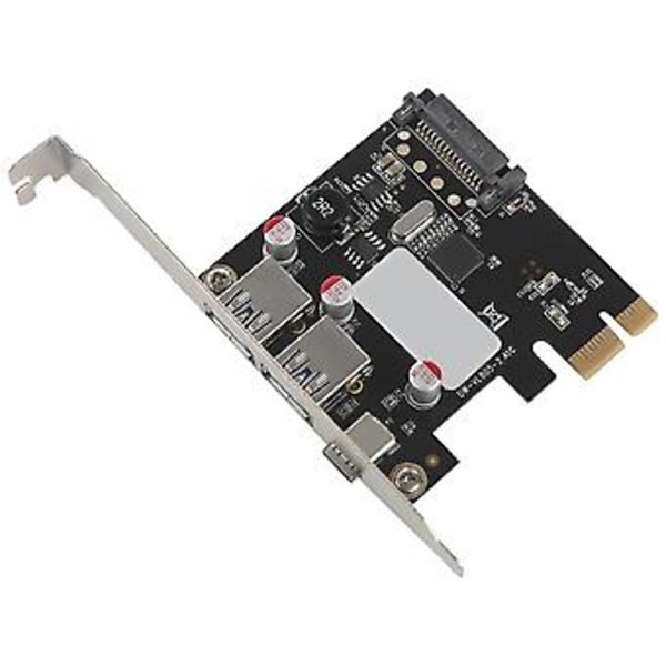Usb 3.1 Typ C Pcie Expansionskort Pci-e Till 1 Typ C Och 2 Typ A 3.0 Usb Adapter Pci Controller Hu