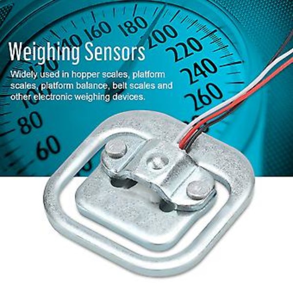 4 stk. 50 kg/110 lb Halvbro Vejecelle 3-leder Belastningscelle Elektrisk Modstand Strain Gauge