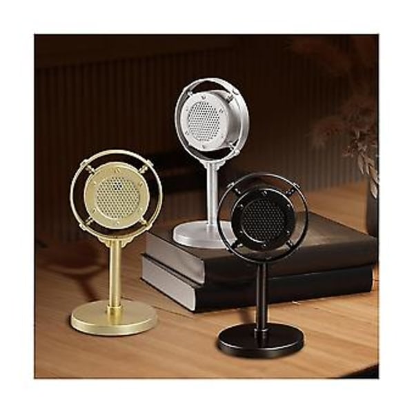 Vintage Mikrofon Simulation Klassisk Retro Dynamisk Vokal Mikrofon Universal Stand Til Live Perf